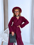 "BRUNETTE 10312" set - burgundy